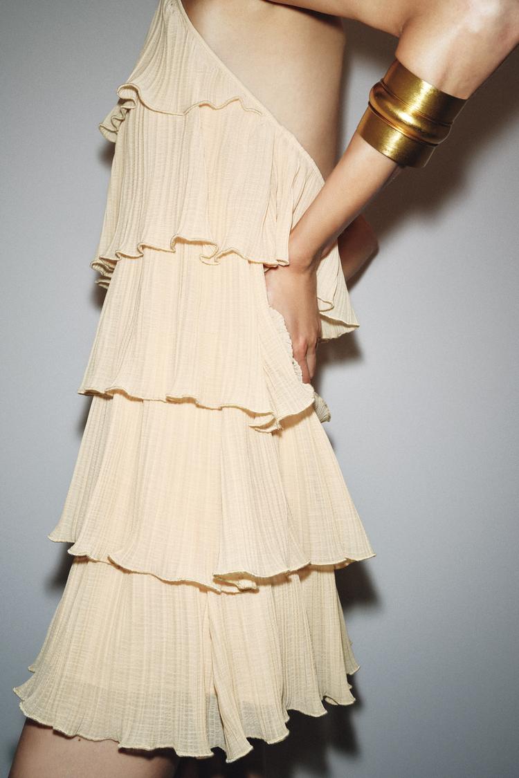 Sunlit Breeze Tiered Mini Dress