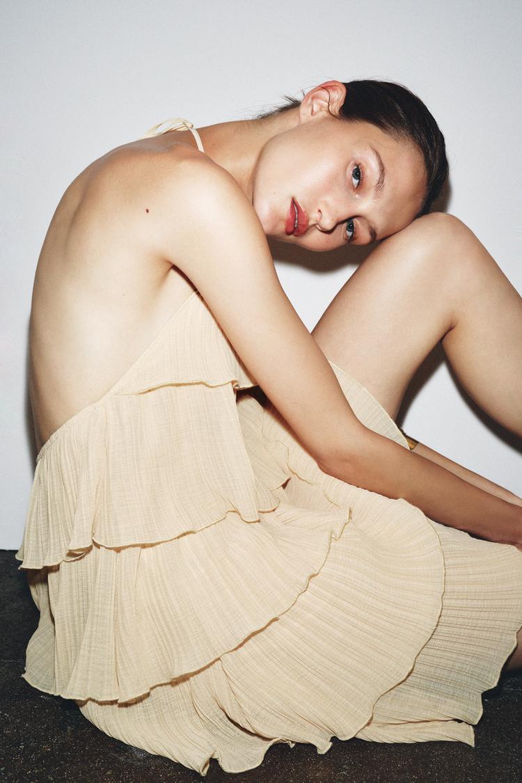 Sunlit Breeze Tiered Mini Dress