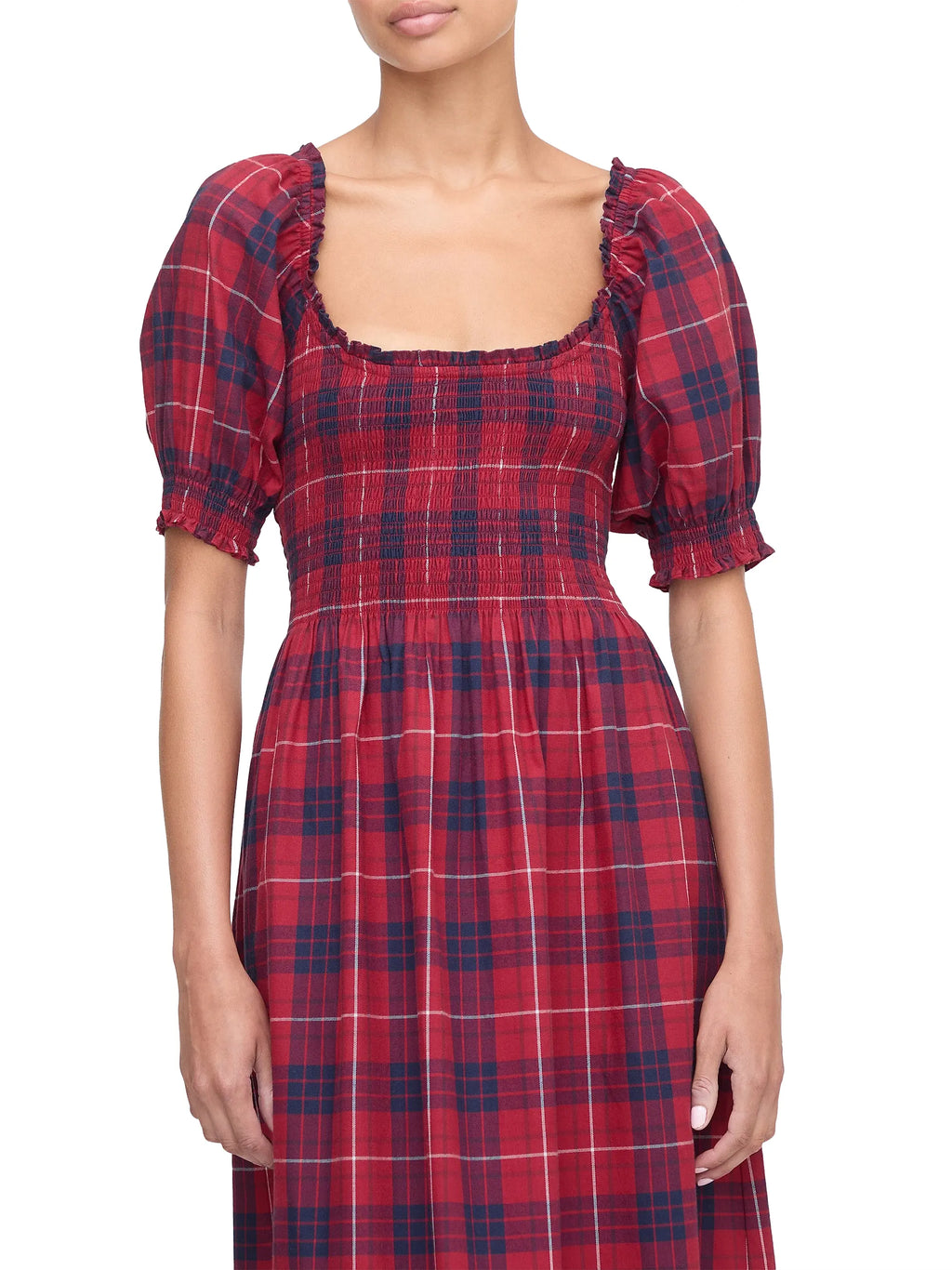 Plaid Maxi Dress – Timeless Holiday Charm