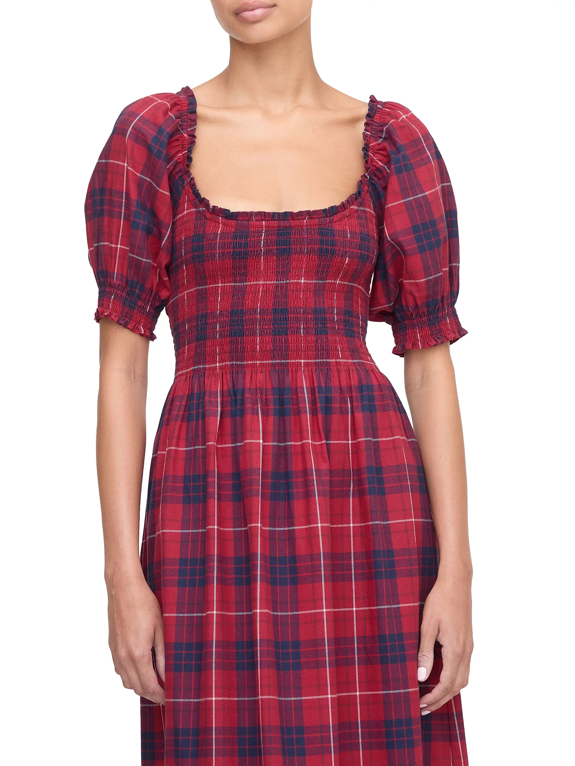 Plaid Maxi Dress – Timeless Holiday Charm