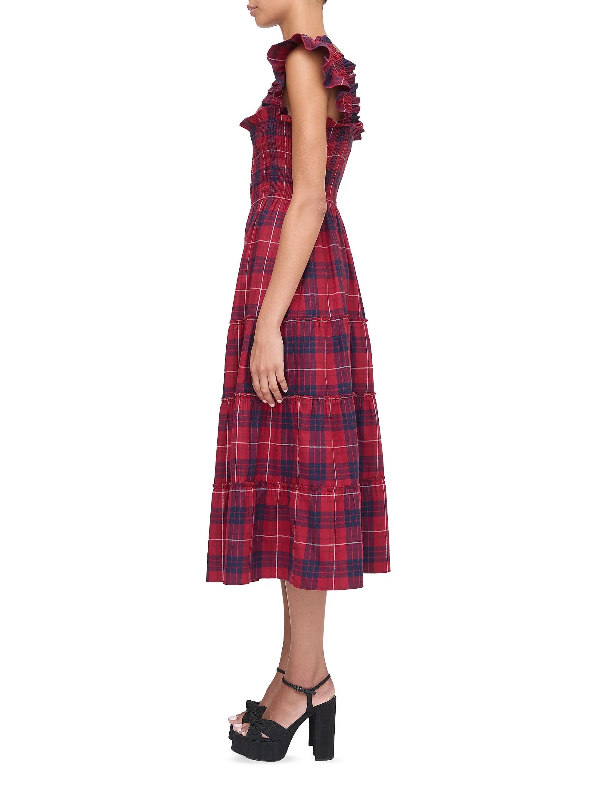 Plaid Maxi Dress – Timeless Holiday Charm