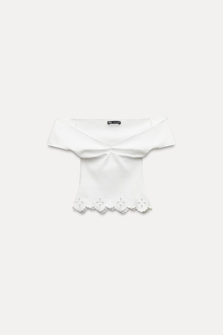 Pure Line Off-Shoulder Top