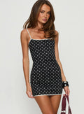 Voyage Mini Dress Black Polka Dot