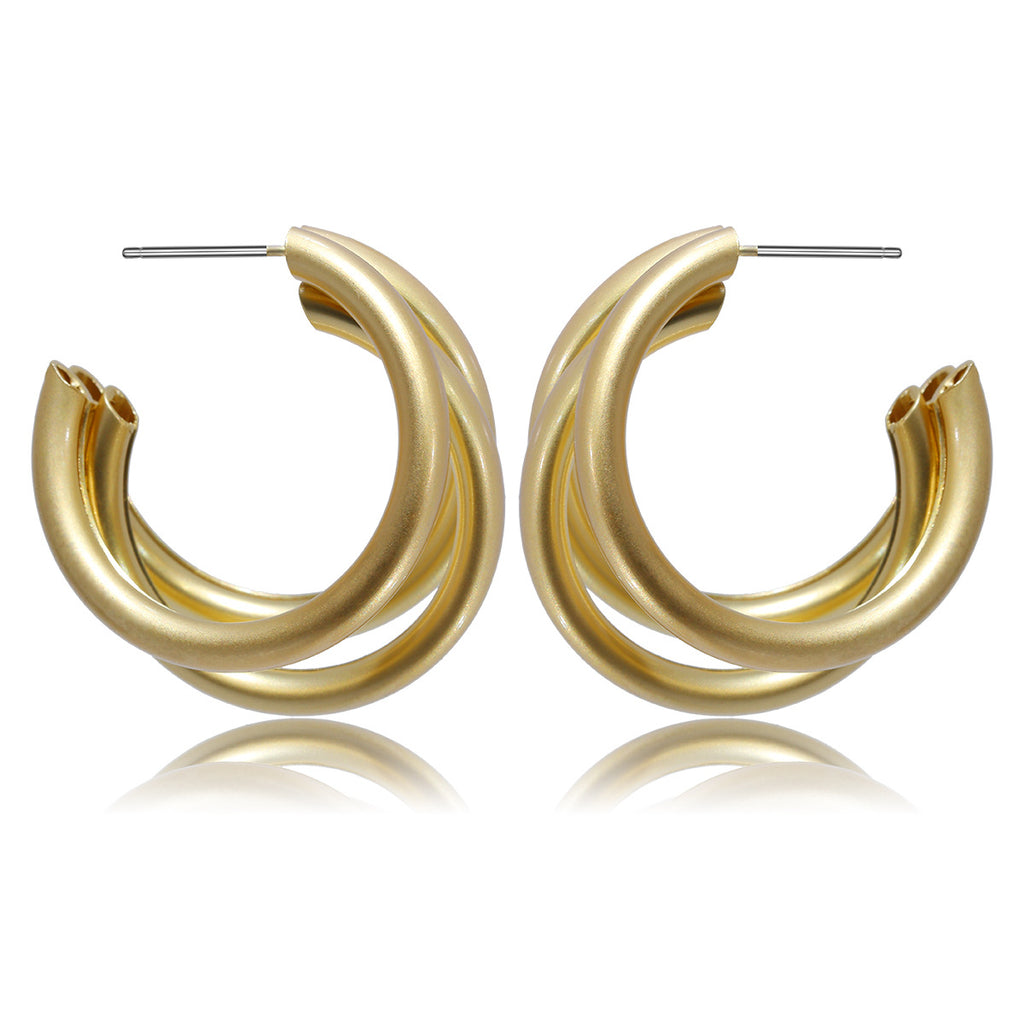 Virella Hollow Circle Earrings