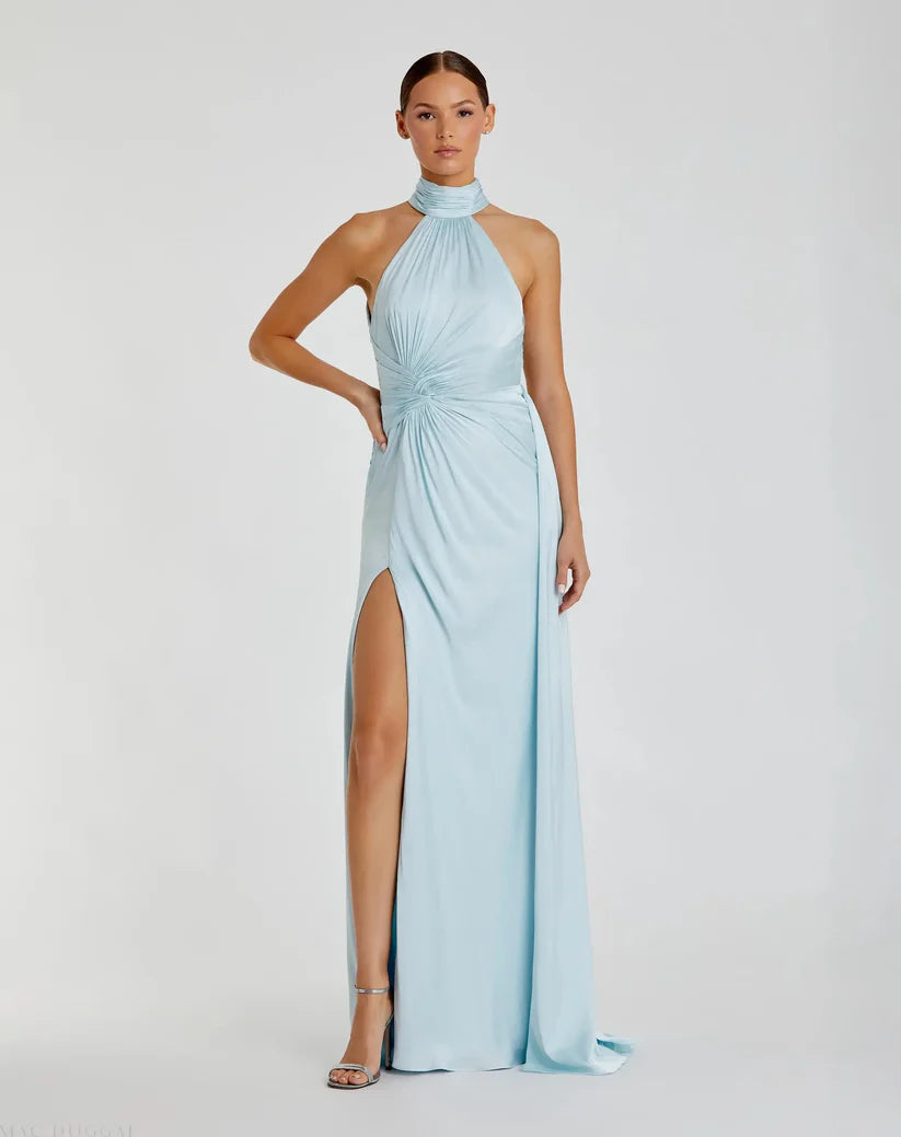 Azure Twist Siren Gown