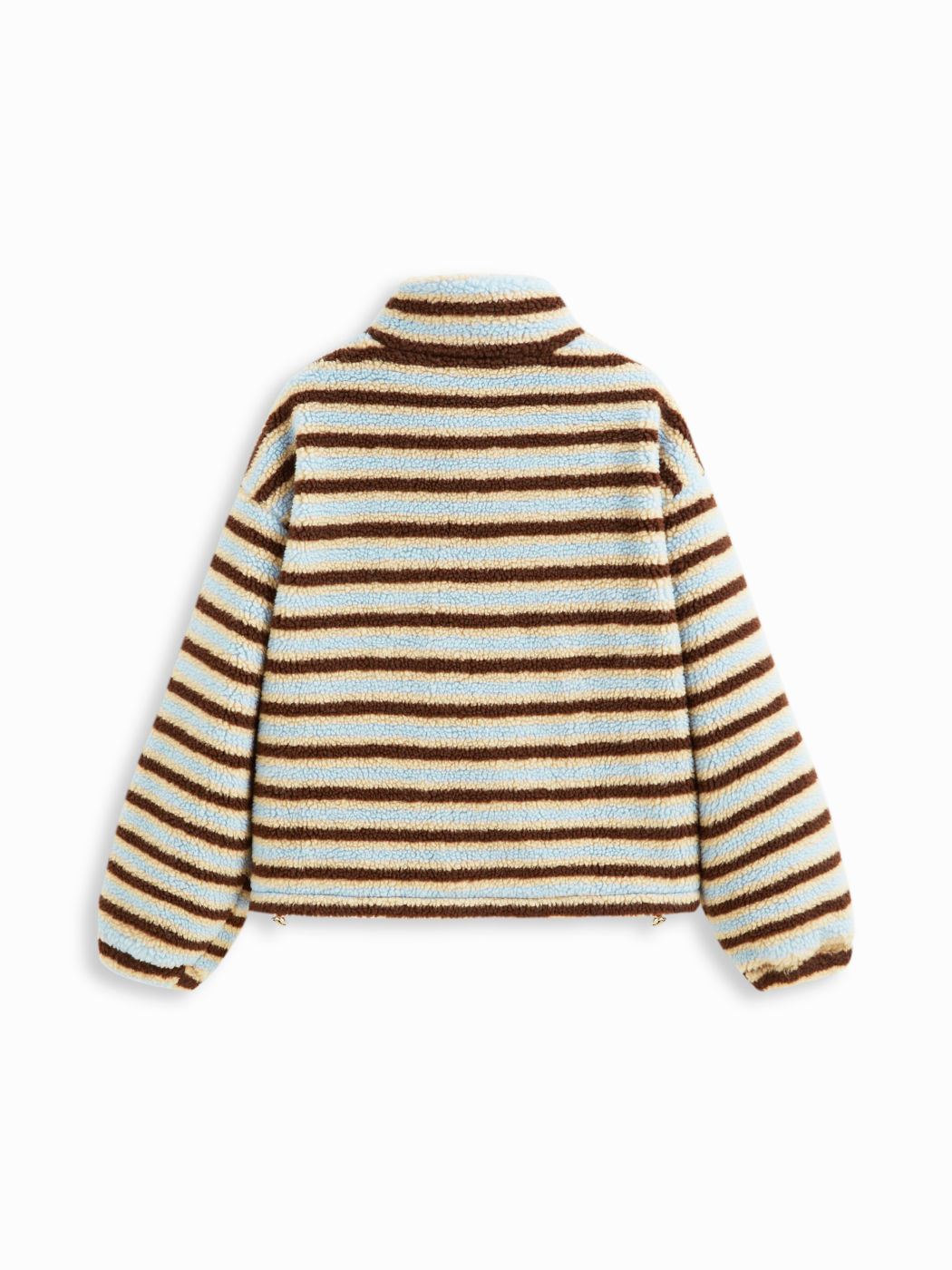 Multi-Color Stripe Sherpa Jacket