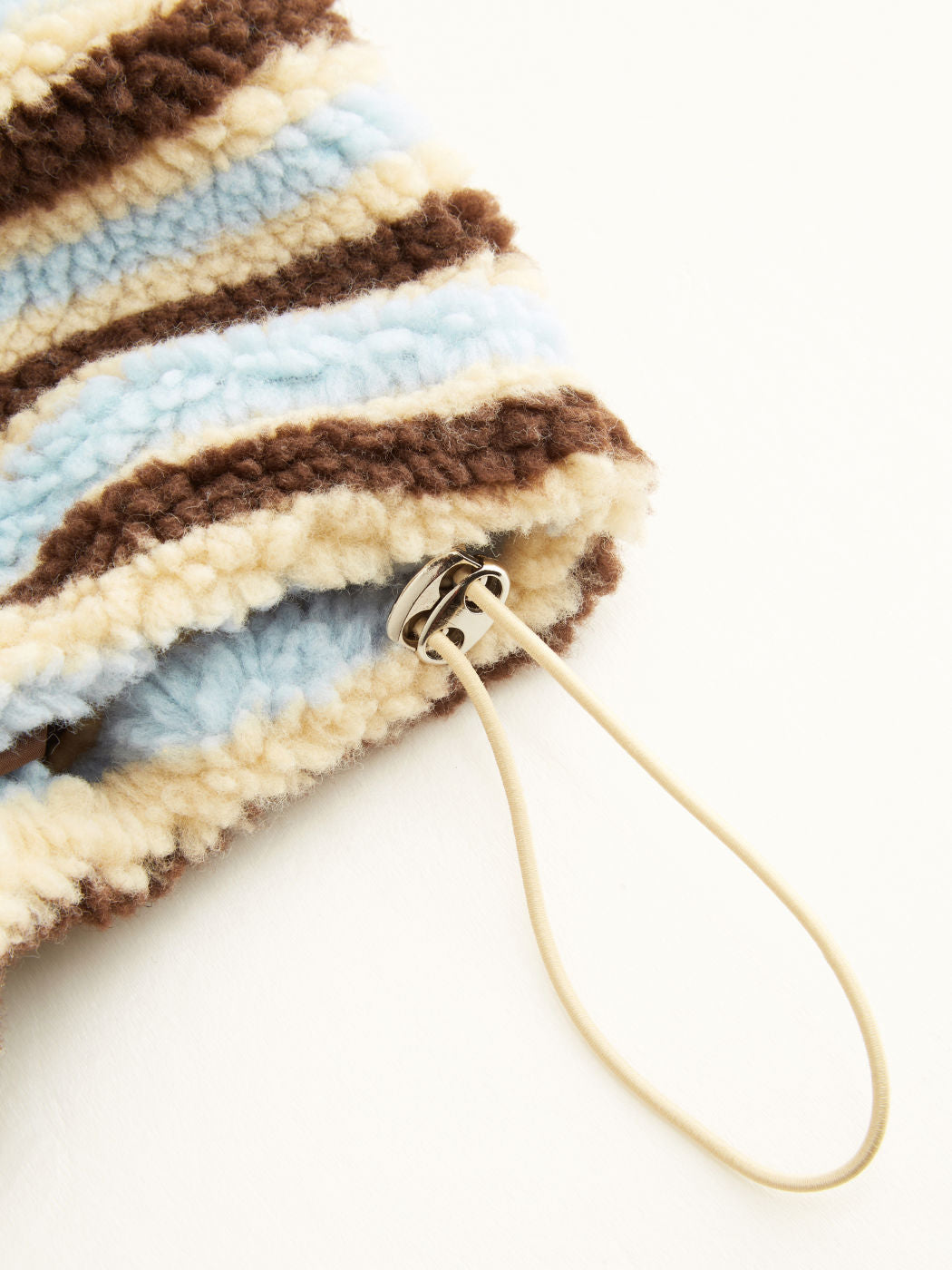 Multi-Color Stripe Sherpa Jacket