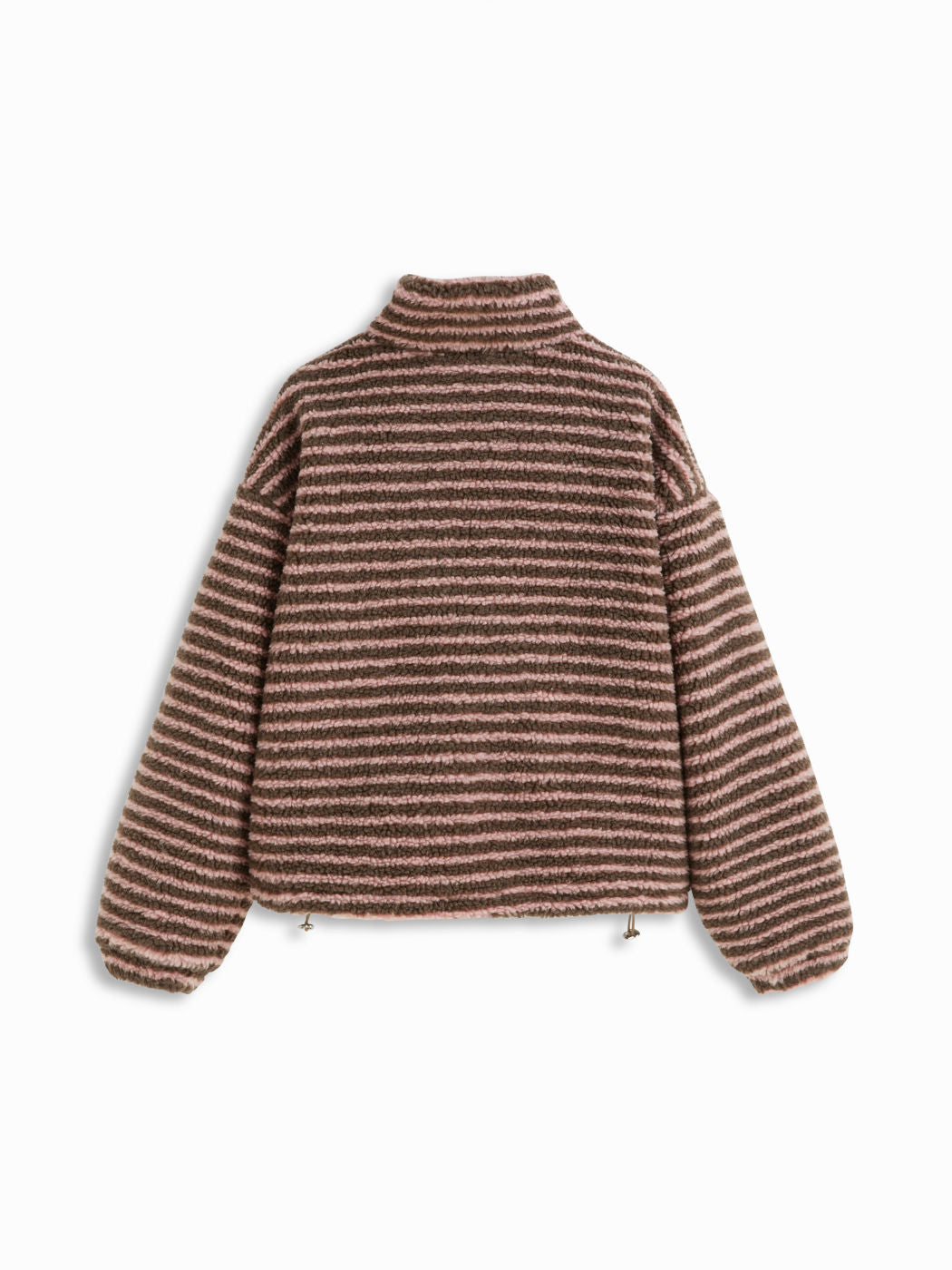 Two-Tone Sherpa Fleece Pullover