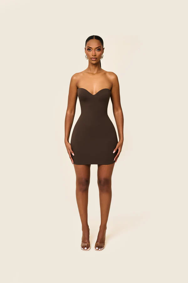 Brown Corset Cami Mini Dress | Cup Bodycon Party Dress for Women Shop Now GlowEllevia Brown Corset Cami Mini Dress | Cup Bodycon Party Dress for Women Shop Now GlowEllevia