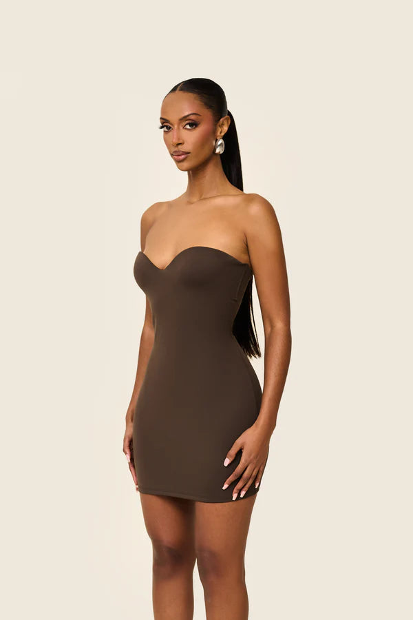 Brown Corset Cami Mini Dress | Cup Bodycon Party Dress for Women Shop Now GlowEllevia Brown Corset Cami Mini Dress | Cup Bodycon Party Dress for Women Shop Now GlowEllevia