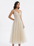 Atelier Leaf-Embroidered Corset Tulle Dress - Bridal Dream Series