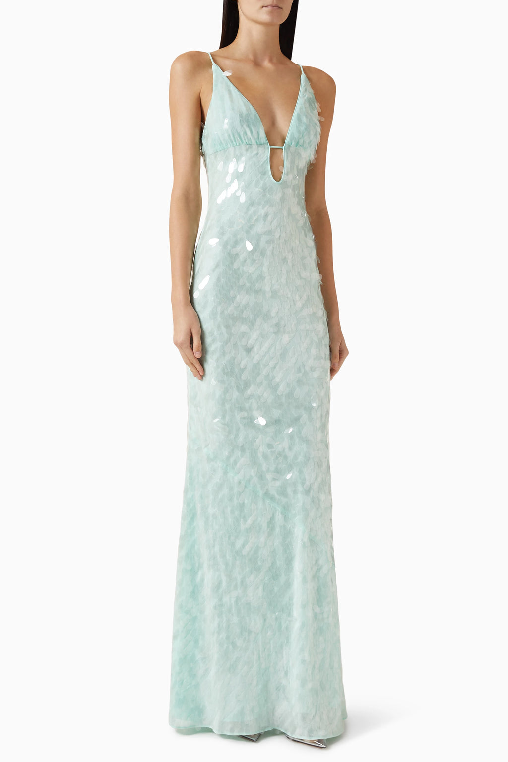 Mint Sequin Maxi Dress