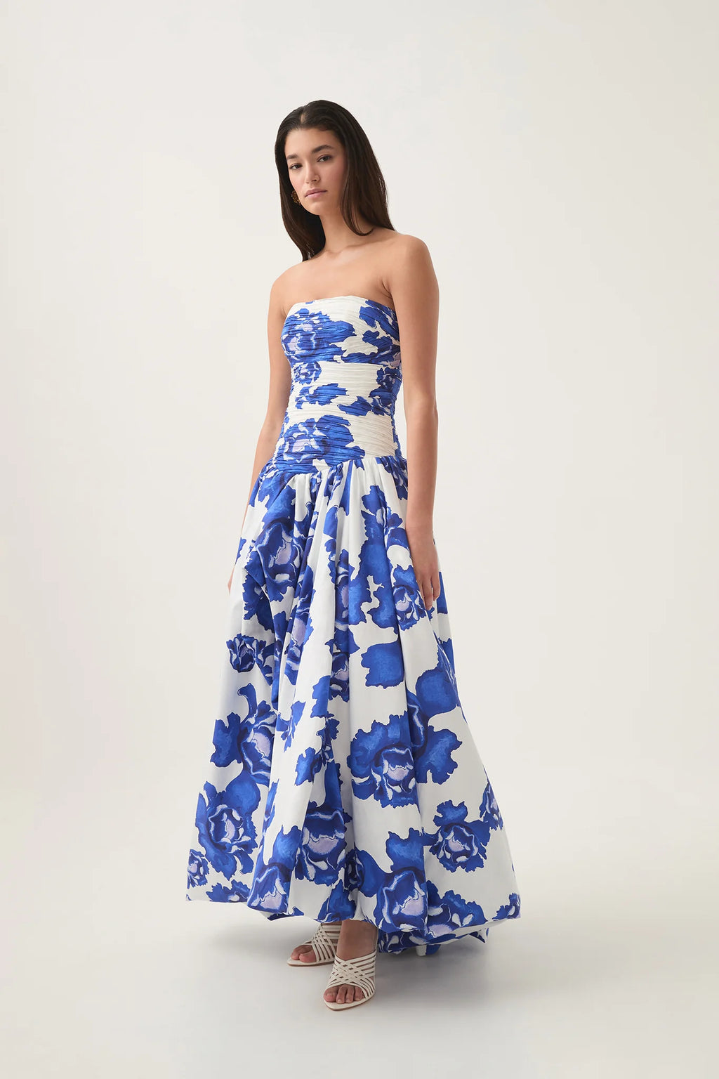 Behold Maxi Dress - Boldly blooming cobalt