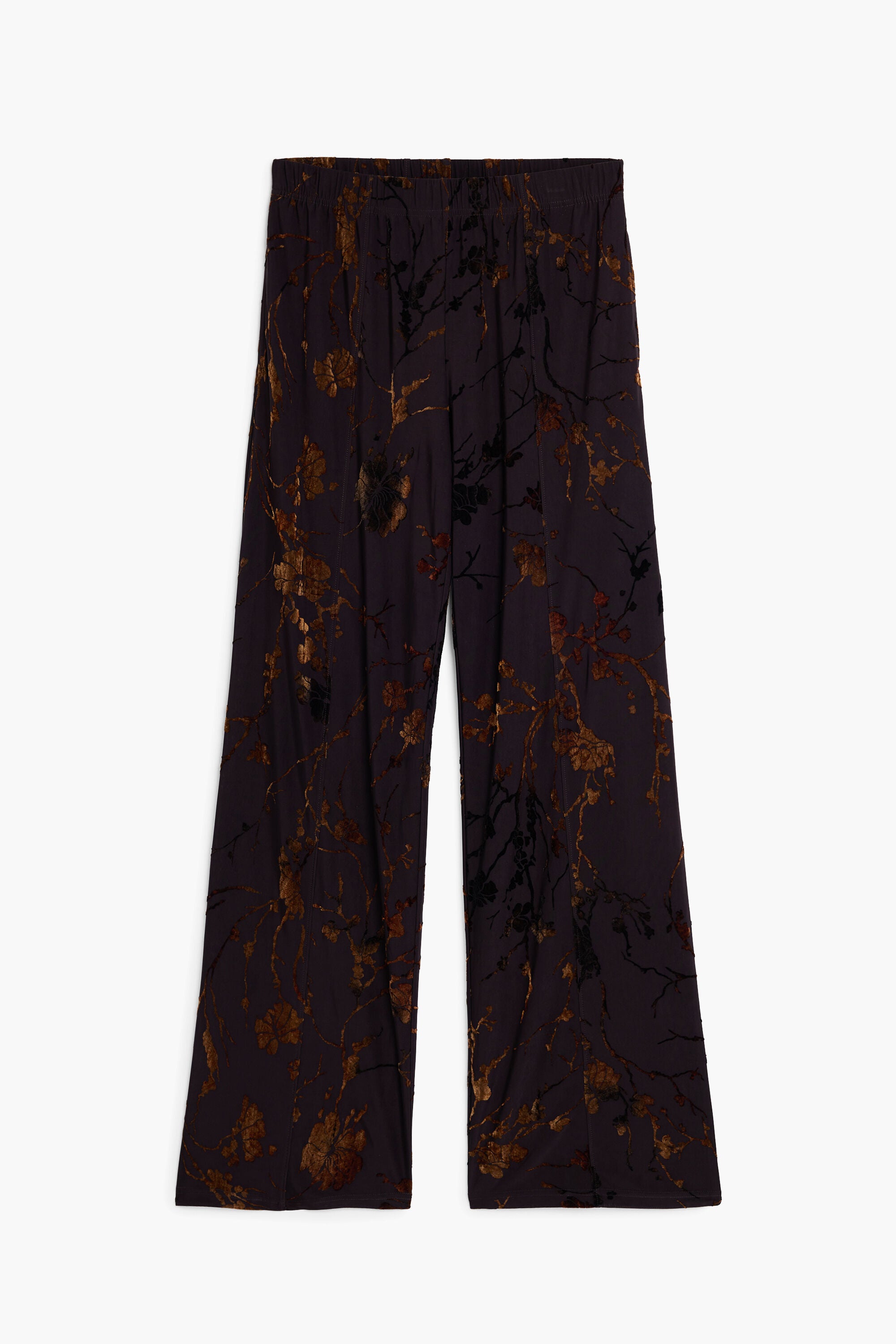 Cocoa Bloom Wide-Leg Trousers