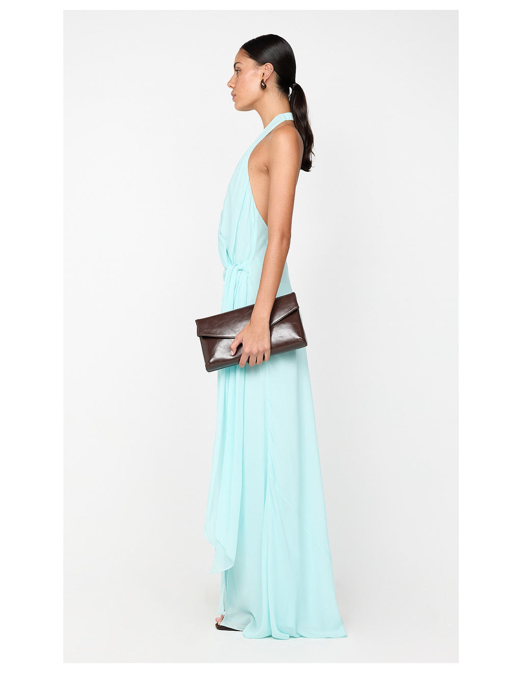 Sky Whisper Cross-Back Gown