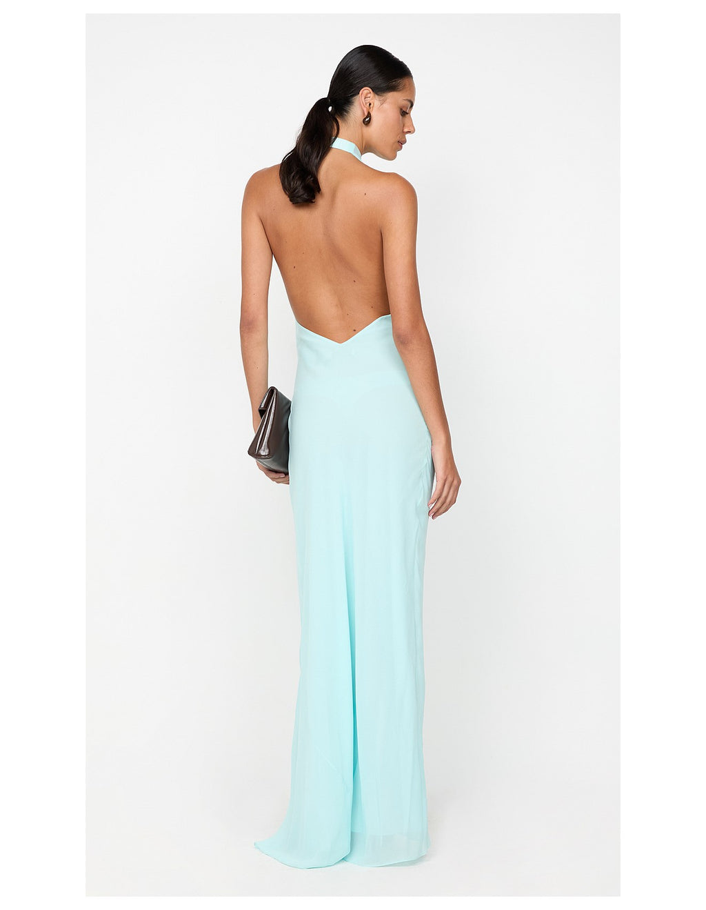 Sky Whisper Cross-Back Gown