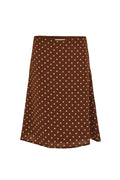Cocoa Polka Dot Midi Skirt