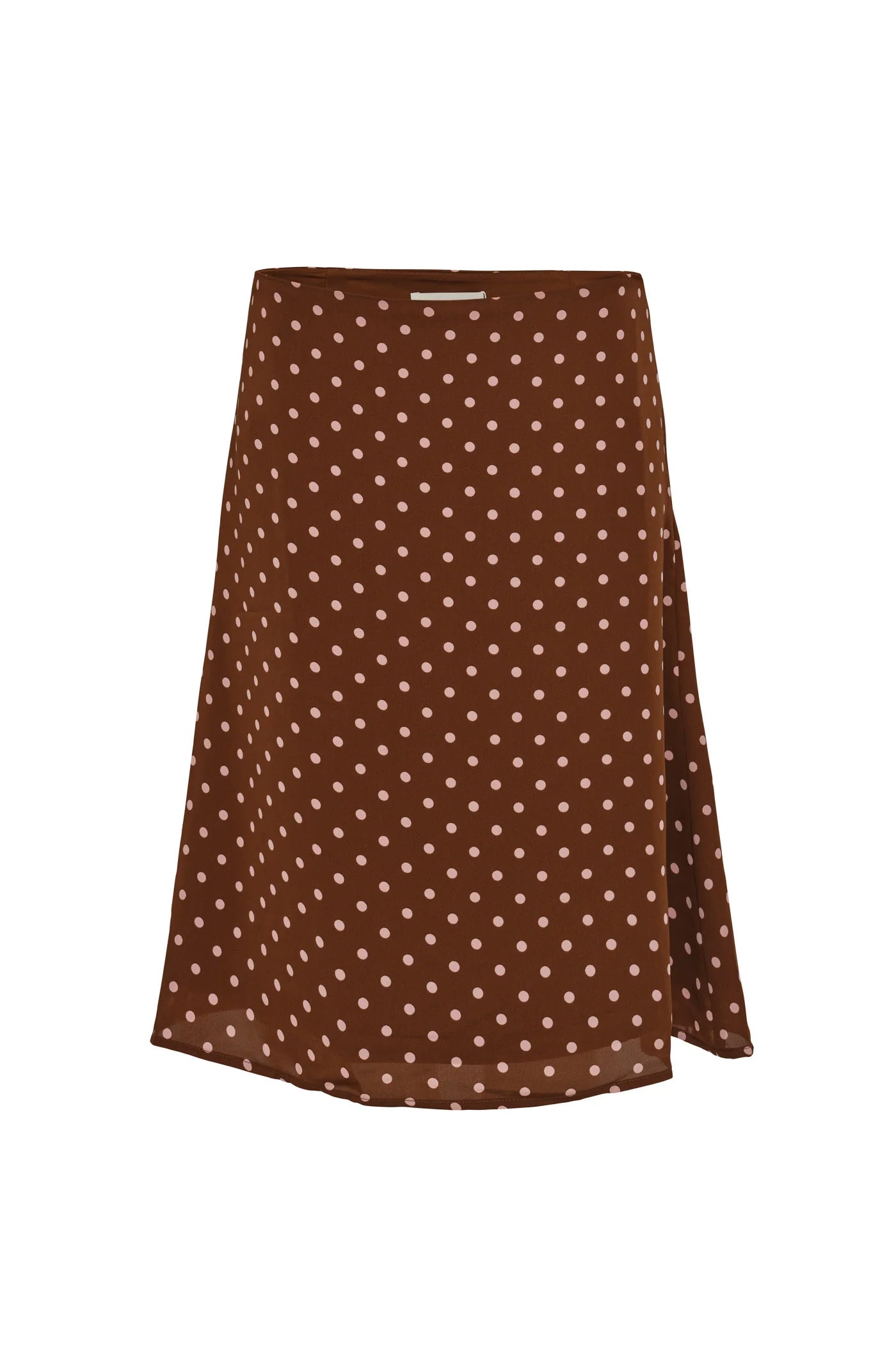 Cocoa Polka Dot Midi Skirt