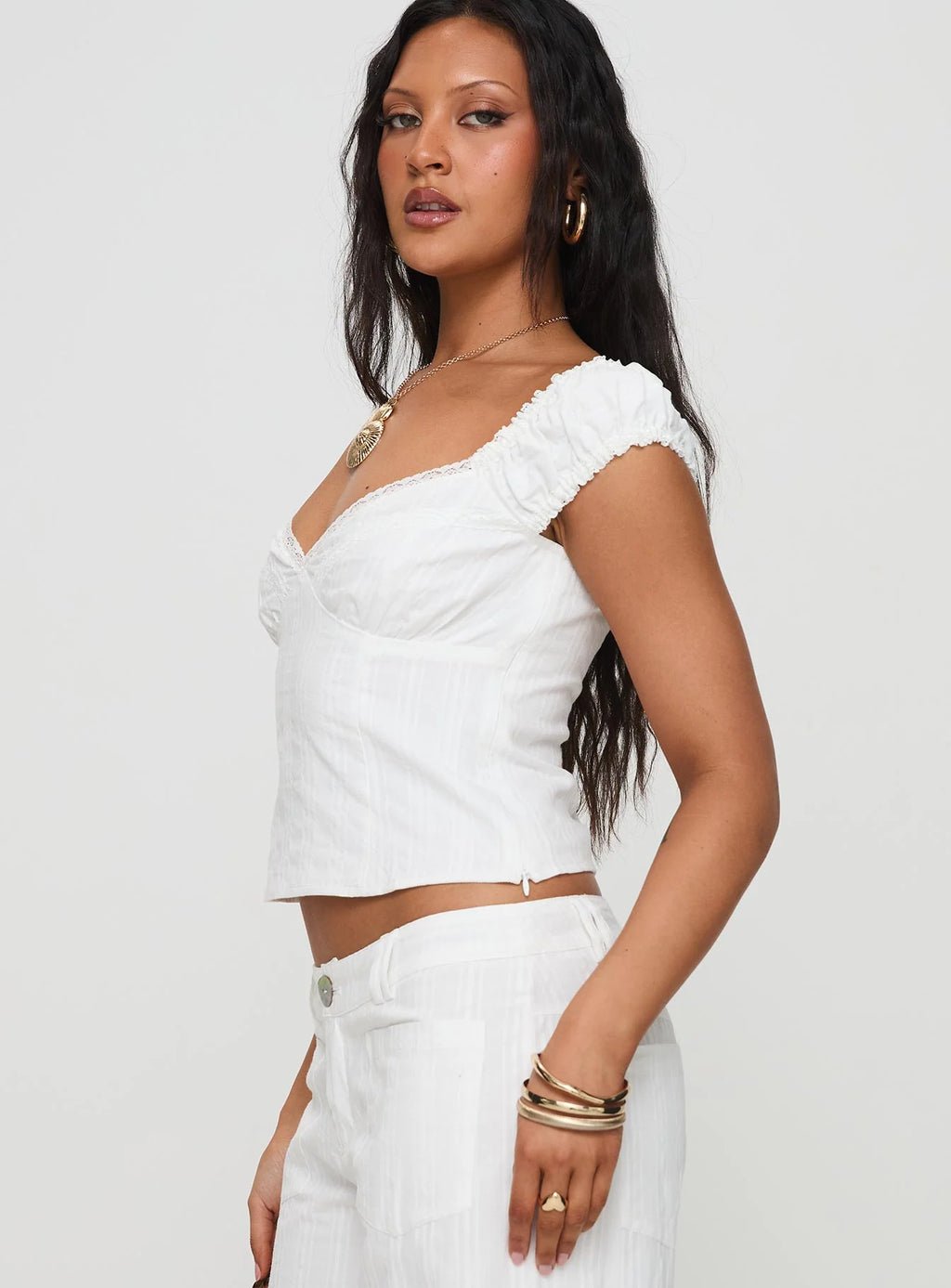 Etherea V-Neck Crop Top