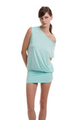 Ice Blue Draped Muse Mini Dress
