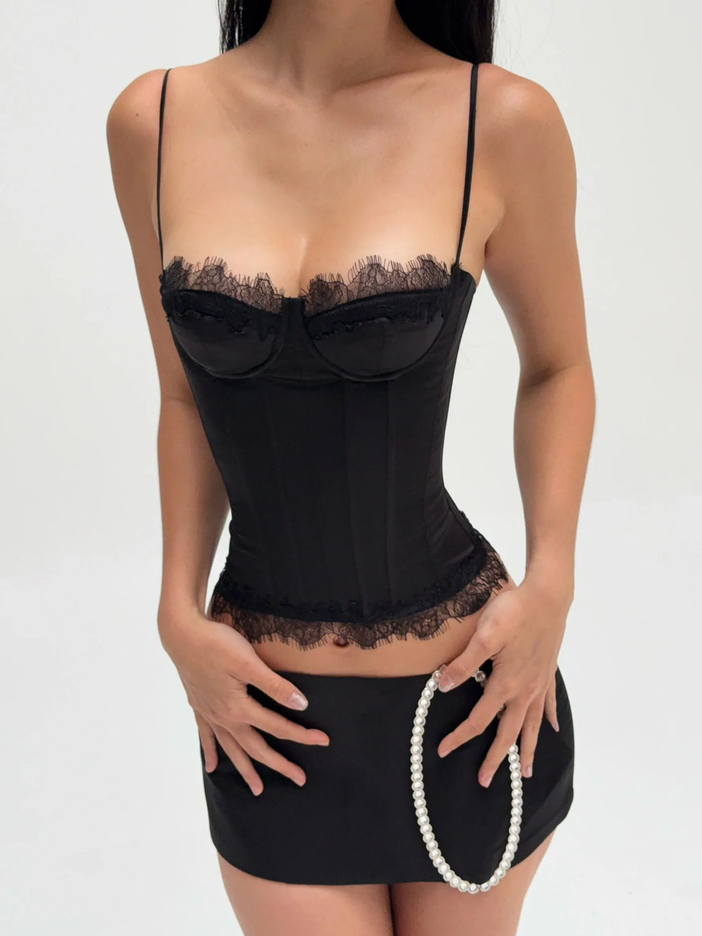Noir Amélie Lace Corset