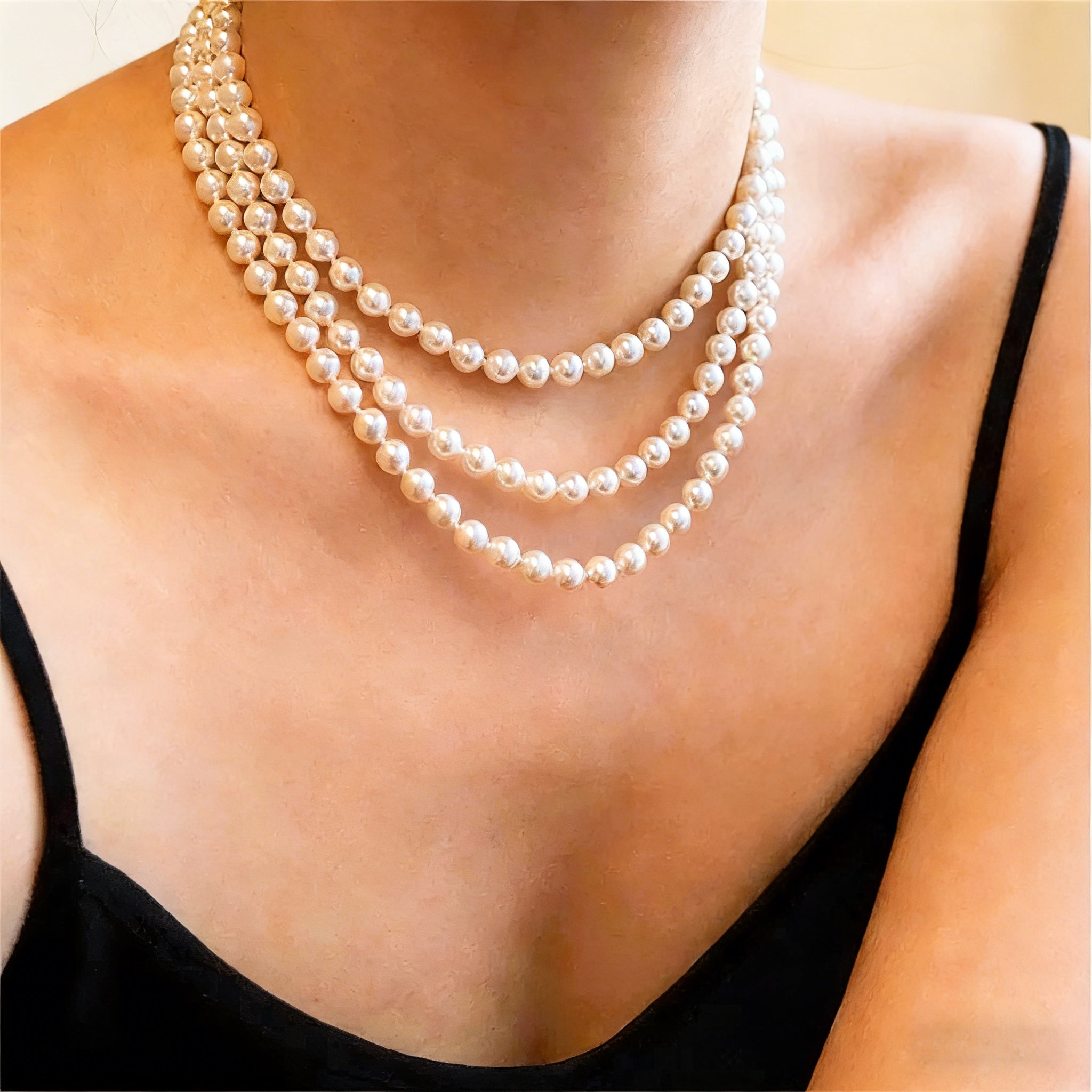 Opaline 150CM Layered Pearl Necklace