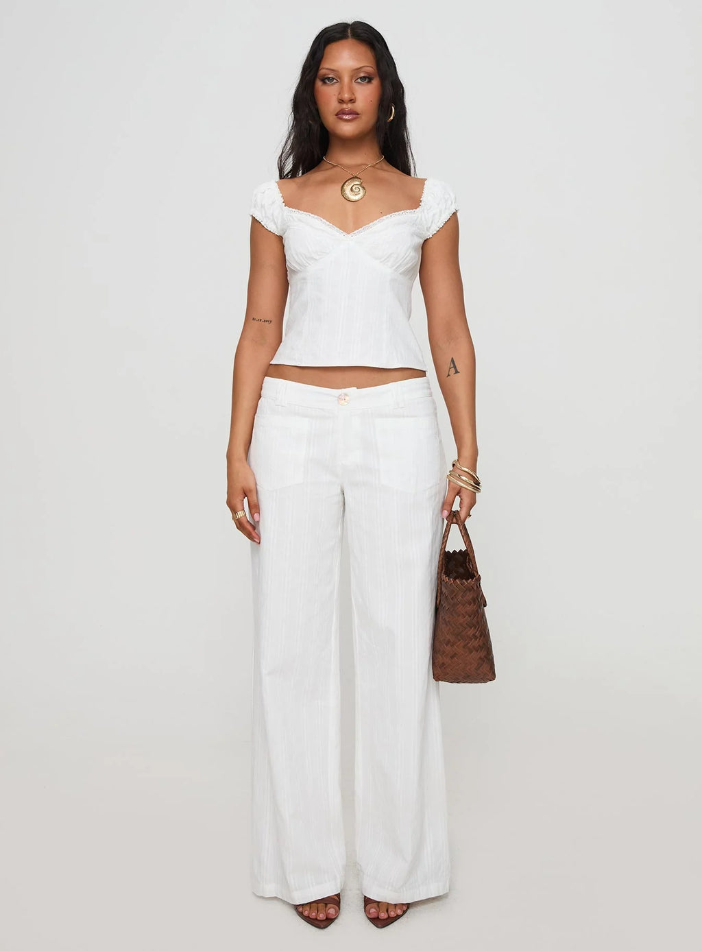 Etherea V-Neck Crop Top