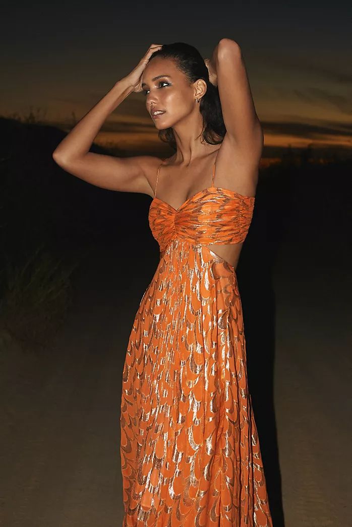 Golden Sunset Escape Dress