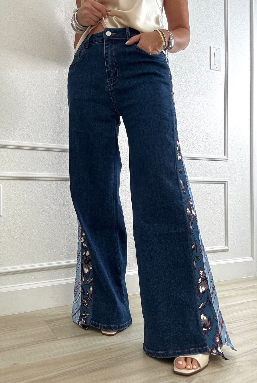 Patchwork Harmony Flare Jeans