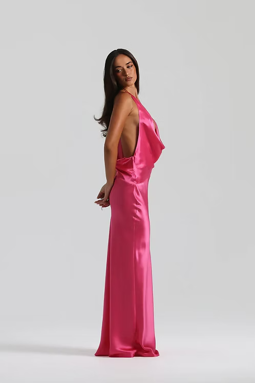 Velora Cowl Satin Gown