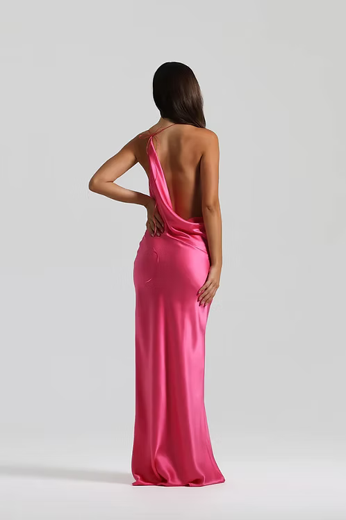 Velora Cowl Satin Gown