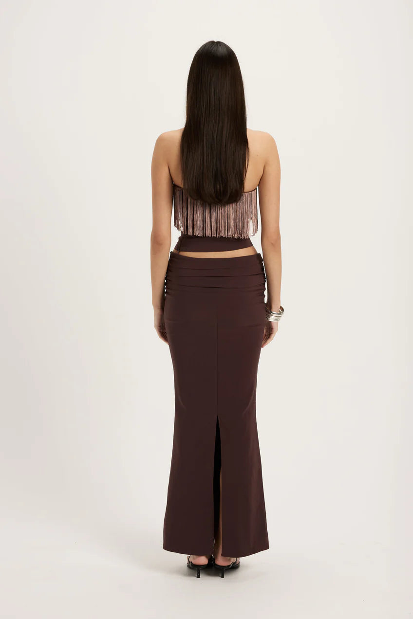 Violet Curve Midi Skirt