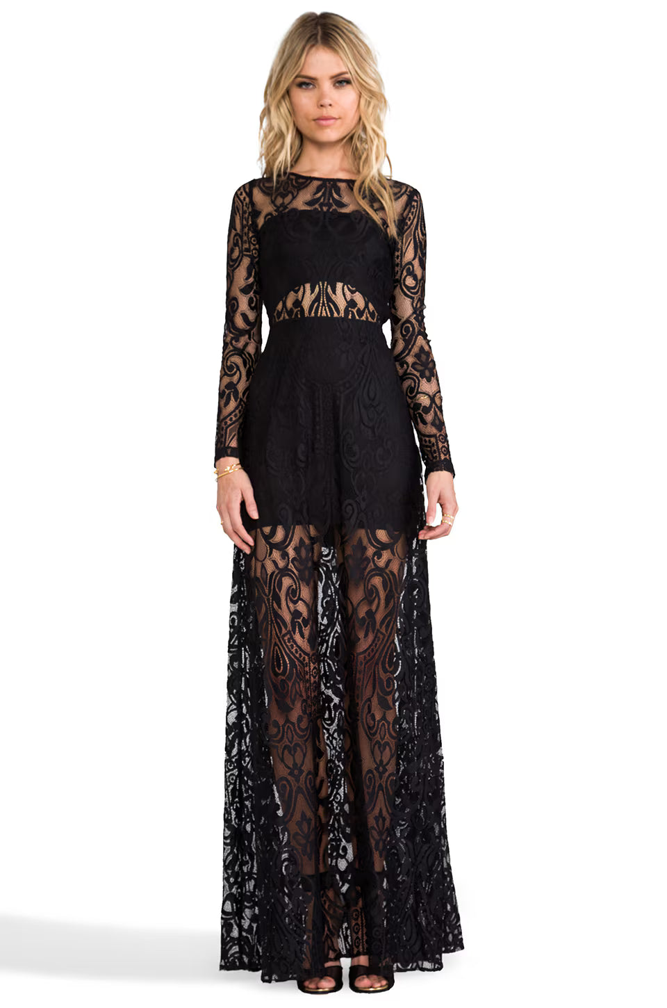 Noir Étoile Illusion Gown