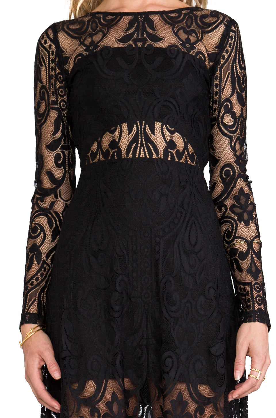 Noir Étoile Illusion Gown