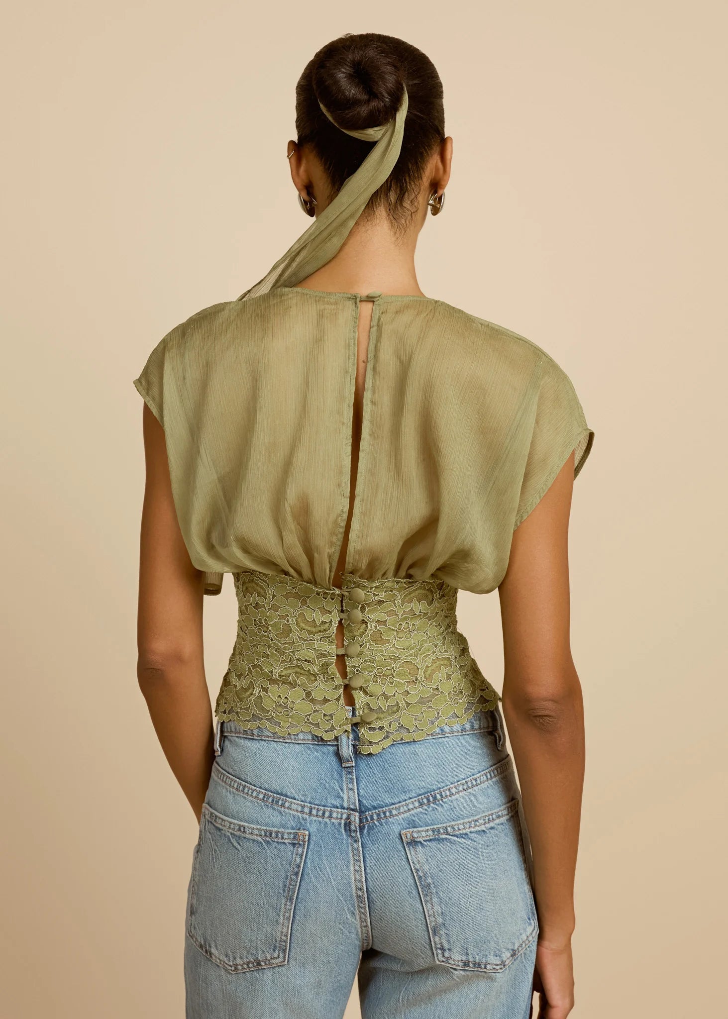 Olive Whisper Crop Top