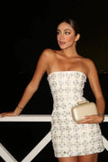 Sequin Strapless Mini Party Dress