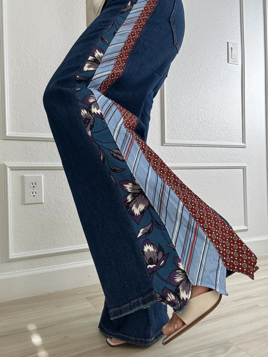 Patchwork Harmony Flare Jeans