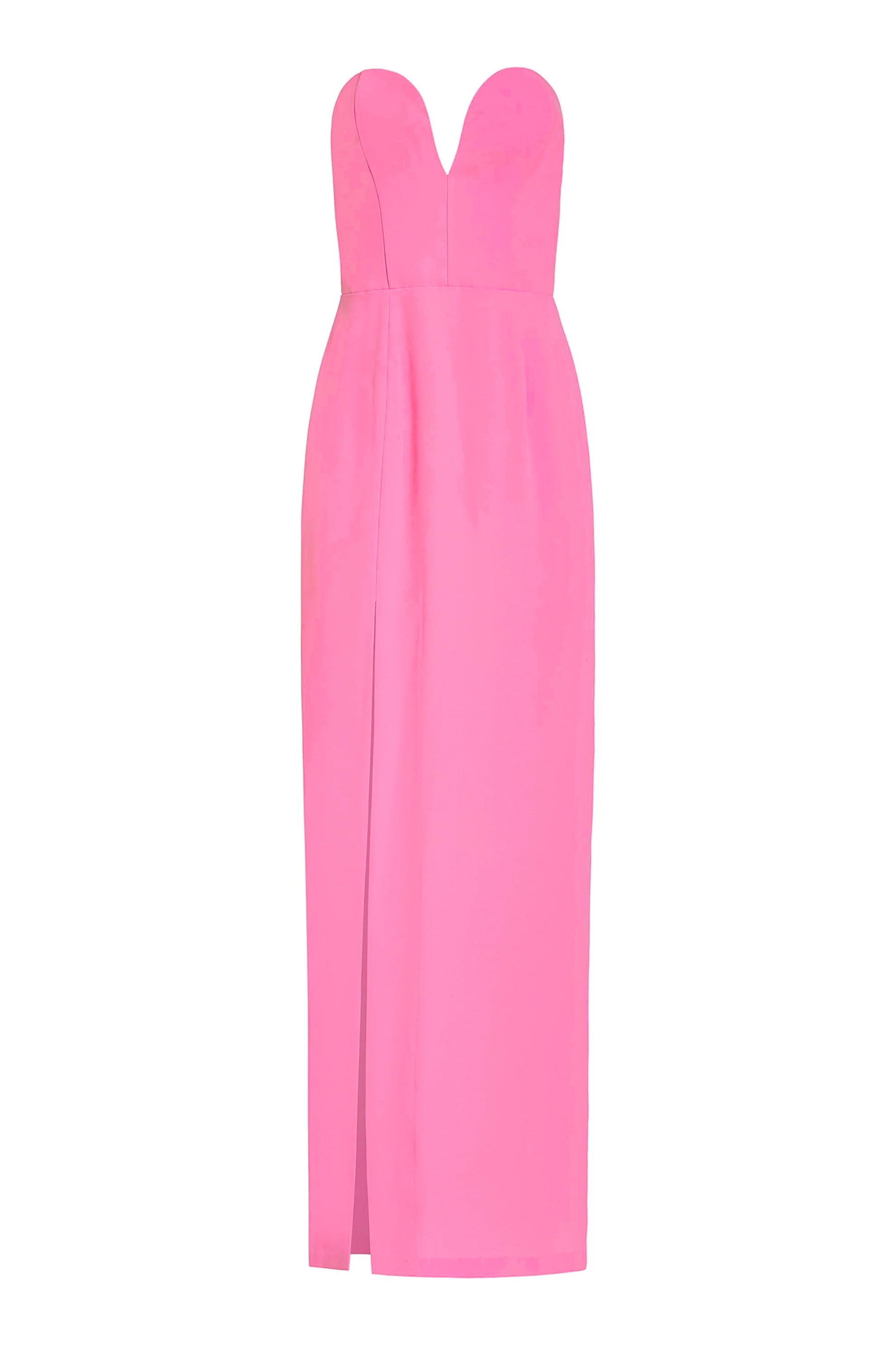 Rosefire V-Slit Maxi Dress