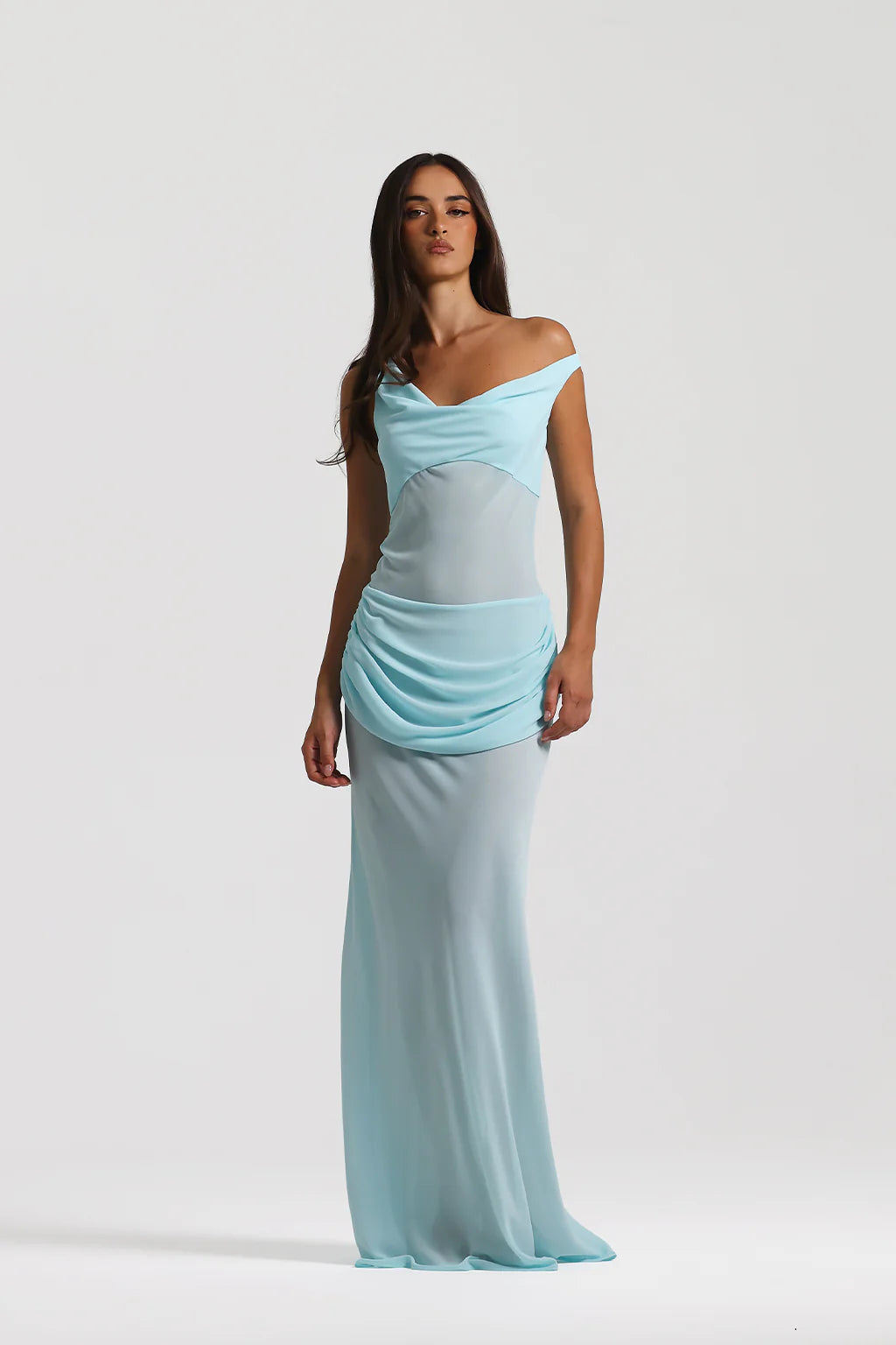 Babyblue Drift Maxi Dress