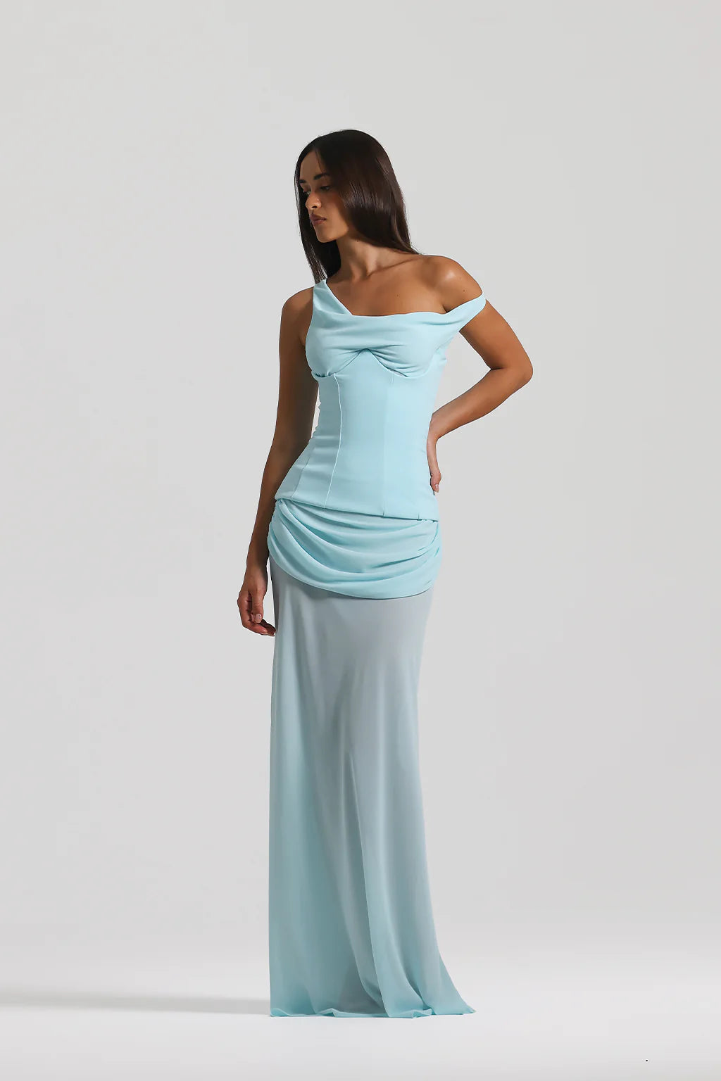 Babyblue Drift Maxi Dress
