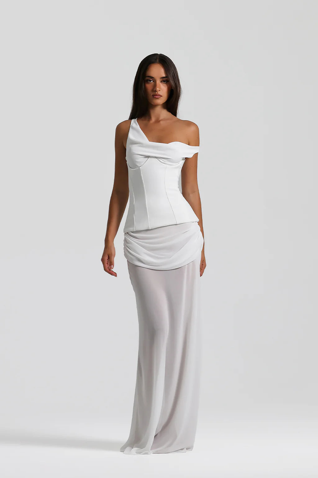 Ivory Drift Maxi Dress