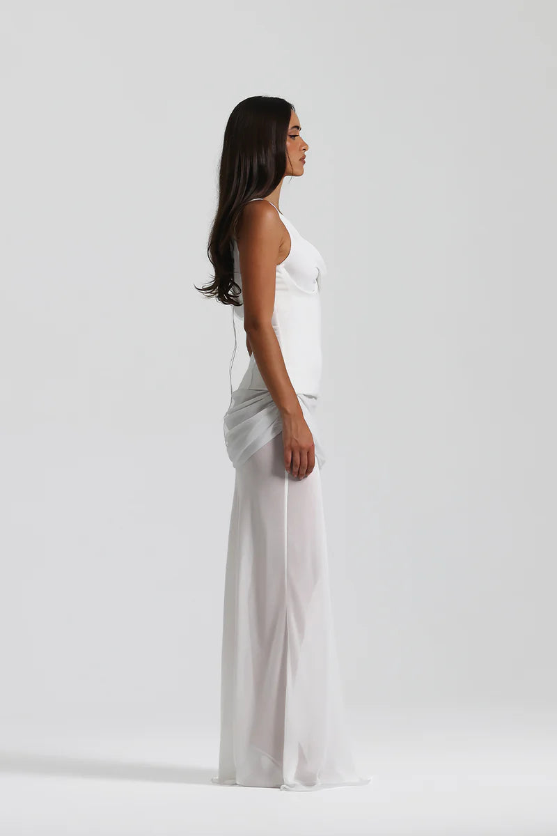 Ivory Drift Maxi Dress