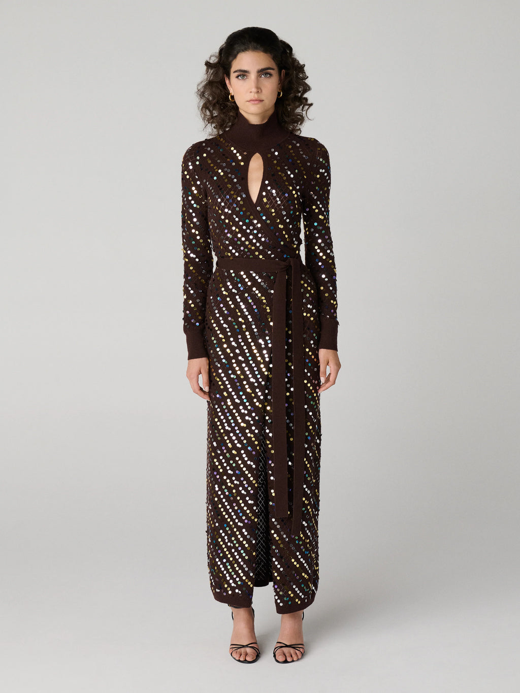 Cocoa Stardust Silhouette Maxi Dress
