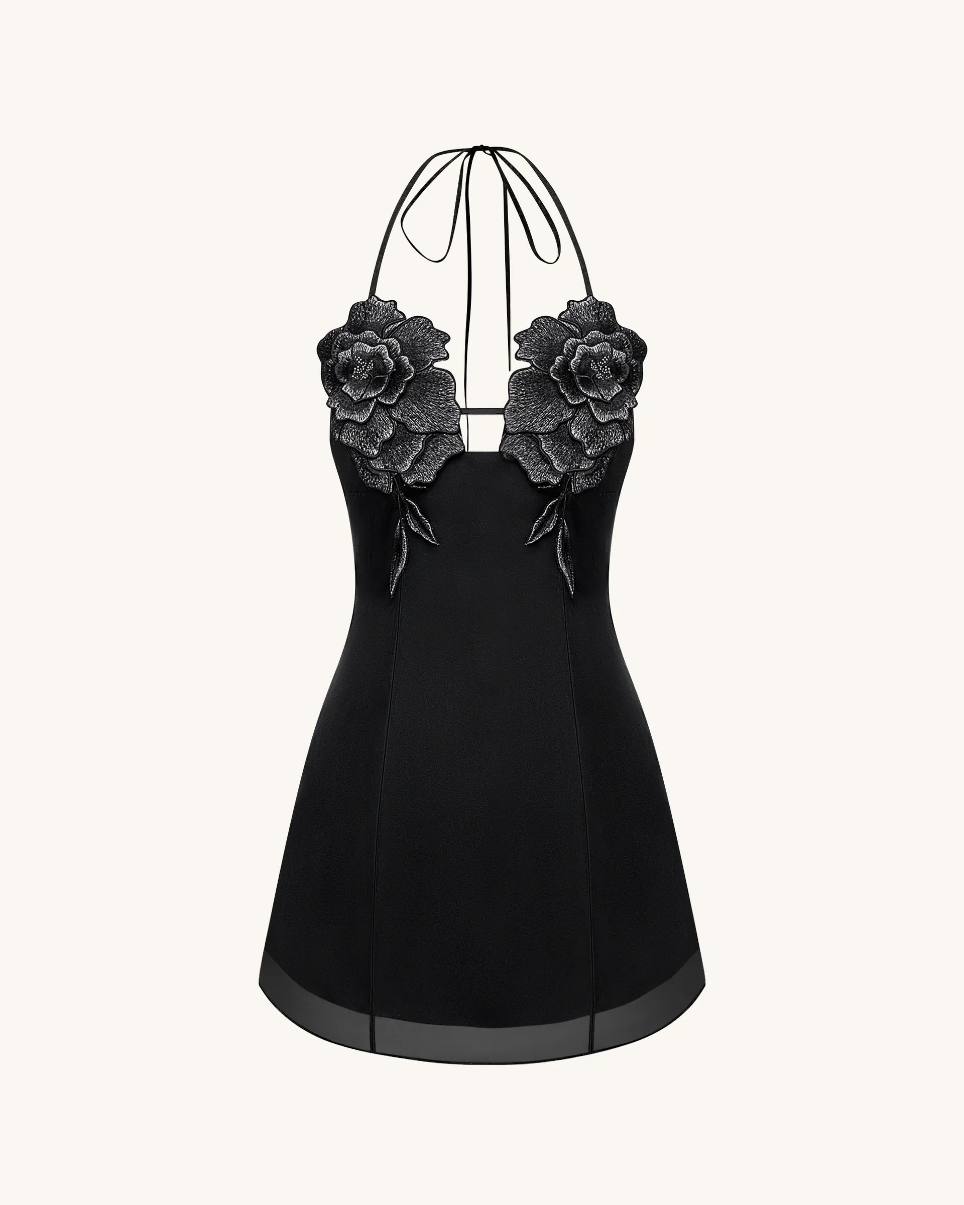 Midnight Bloom Mini Dress