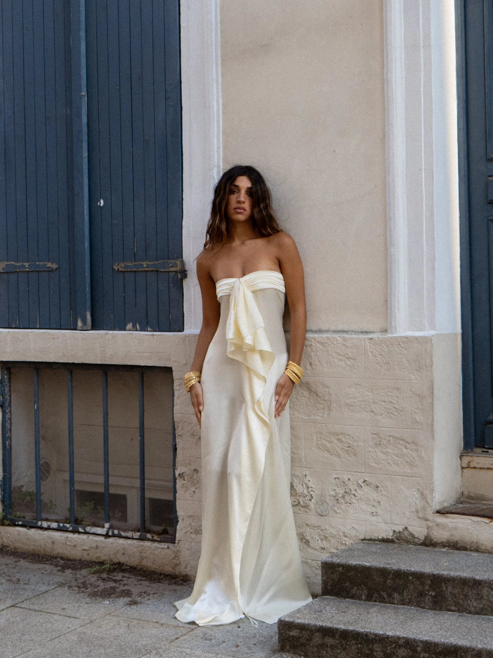 Ivory Solene Knot Gown