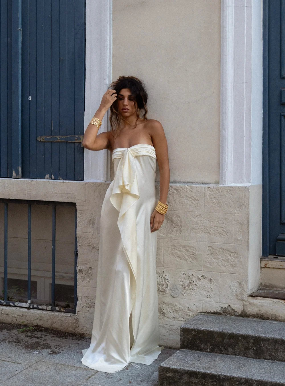 Ivory Solene Knot Gown