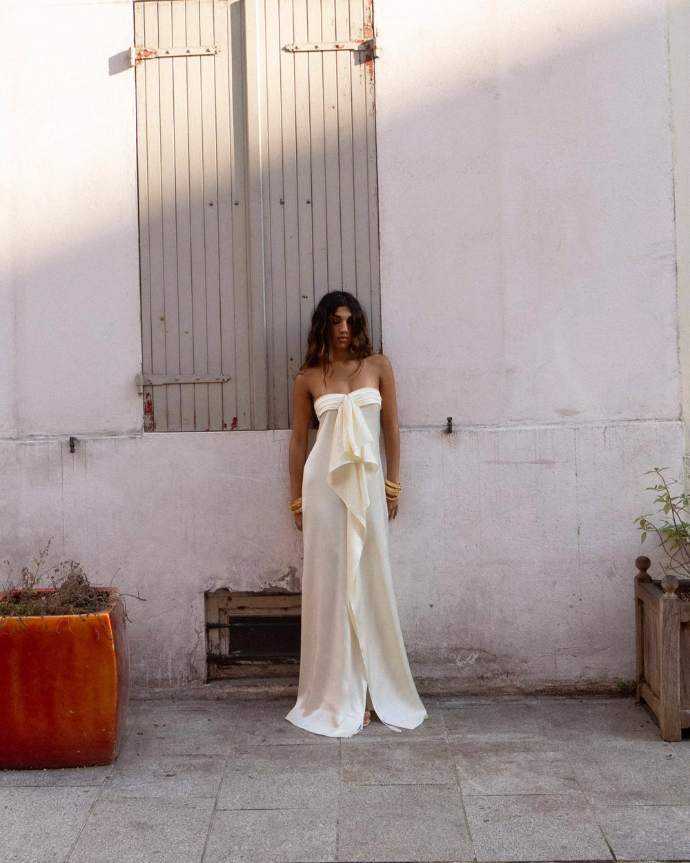 Ivory Solene Knot Gown
