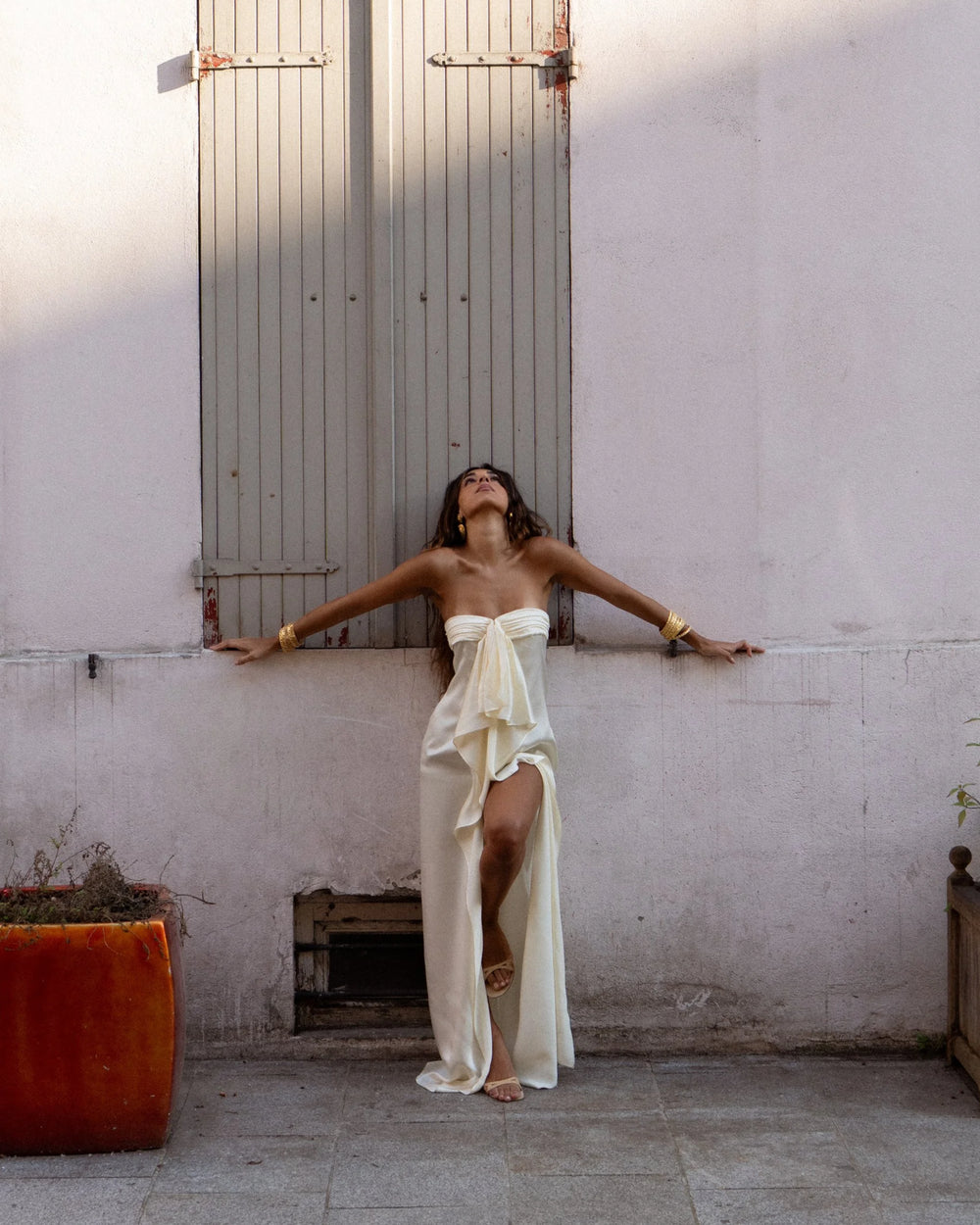 Ivory Solene Knot Gown