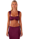 Burgundy Tie Muse Bralette