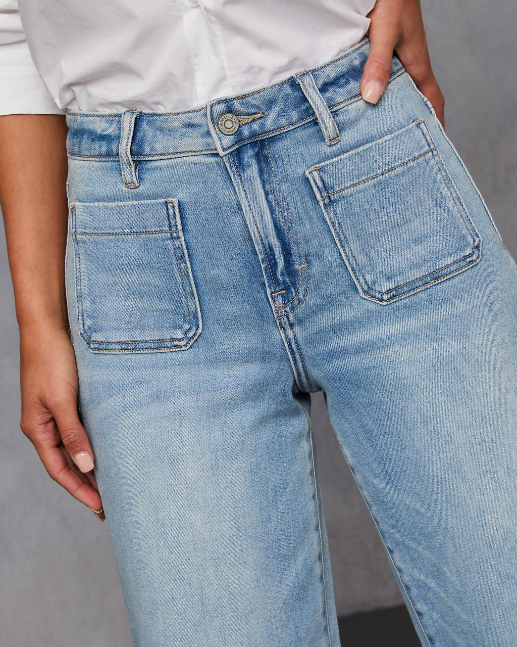 Janis Super Stretch Wide Leg Jeans